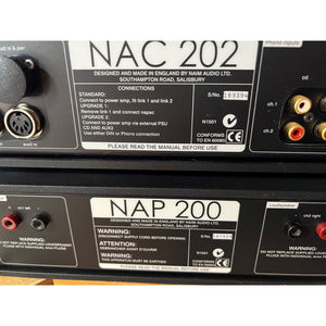 Naim - 202/200 Pre/Power combo - Previously Enjoyed - WELLINGTON STORE