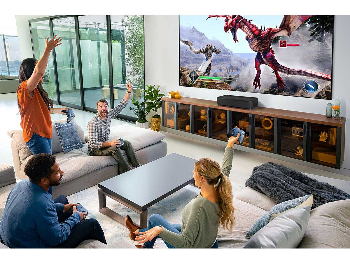 Epson - LS970B - 4K Short Throw Laser Projector and 120” ALR Screen Package