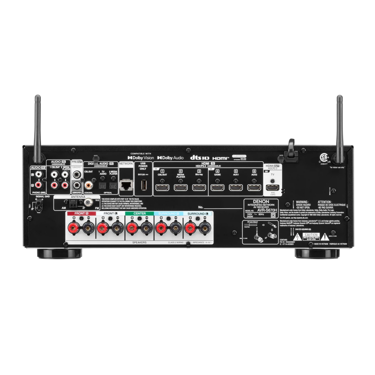 Denon - AVR-S670H - AV Receiver