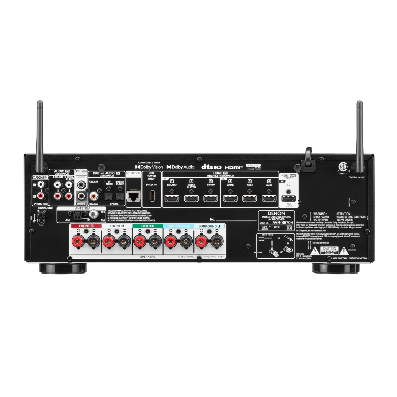 Denon - AVR-S670H - AV Receiver