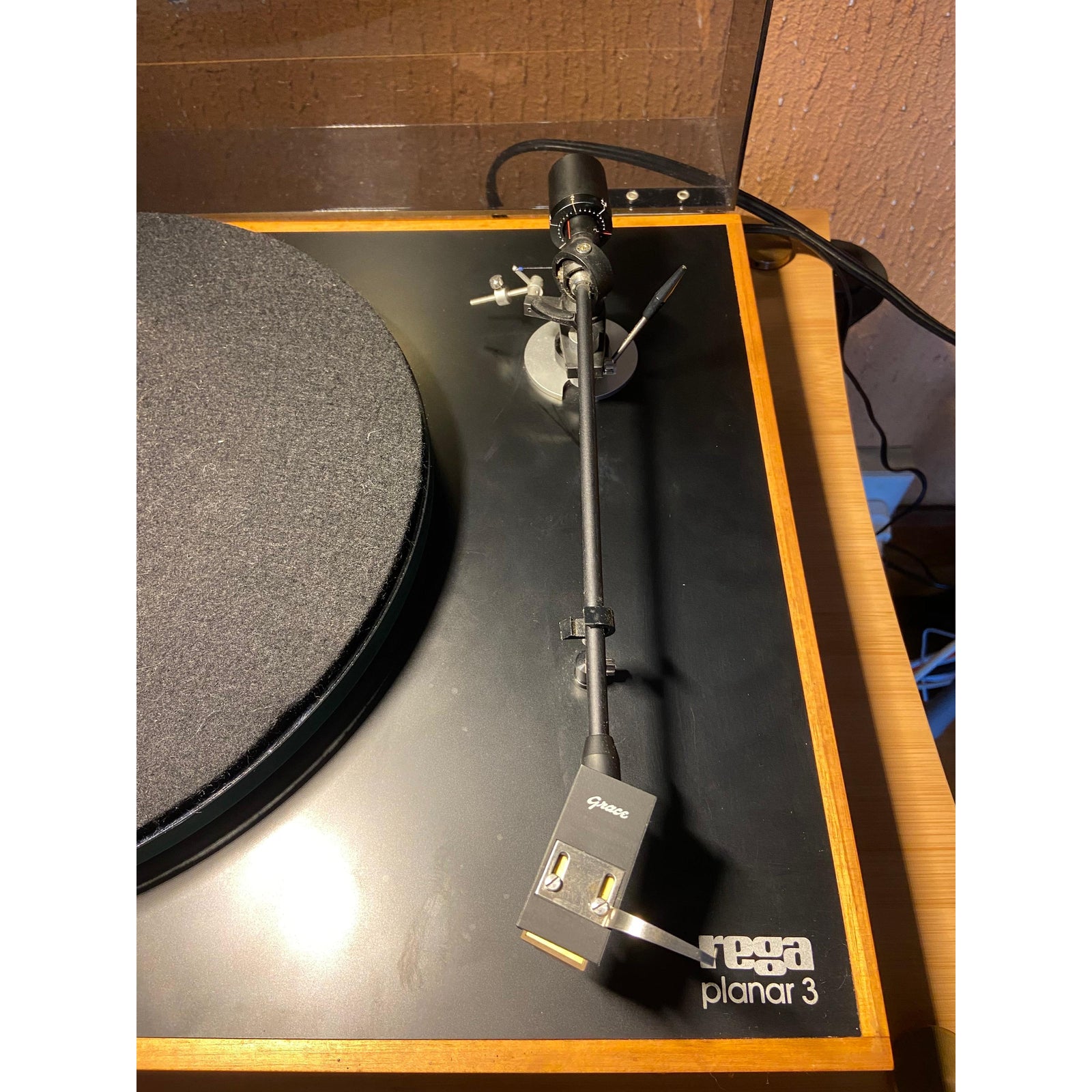 Vintage Rega Planar 3 Turntable with Grace G-707 Tonearm