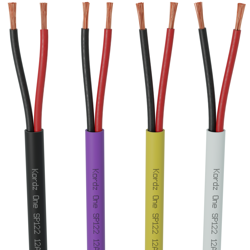K11402-305M-BK ONE - 16AWG 2 Core Bulk Speaker Cable - Black - 305.0m