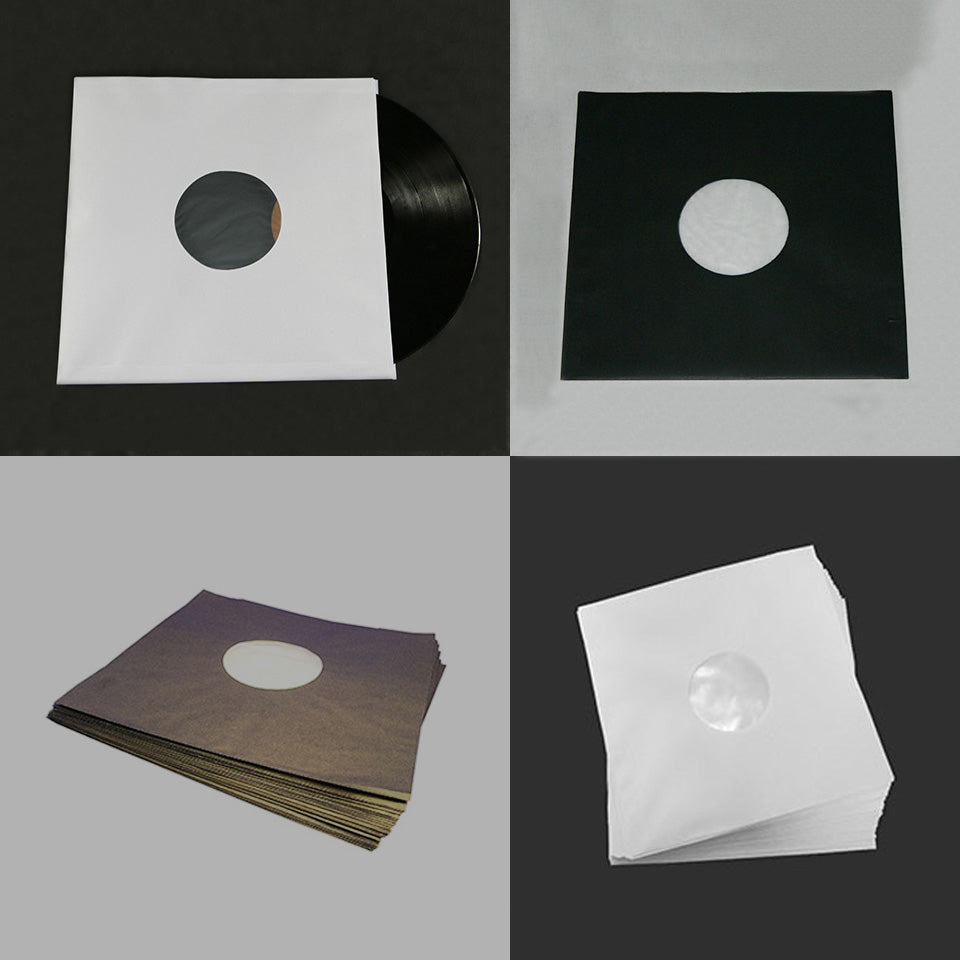 Simply Analog - 12&quot; Antistatic Inner Sleeves - white or black 25 pk