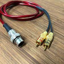 Chord Company - Crimson Vee3 RCA pair to 4-pin DIN (1m) - interconnect