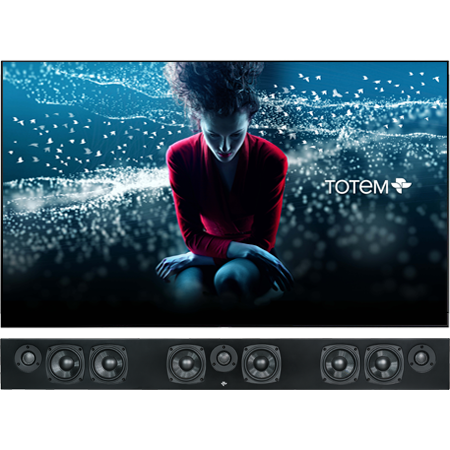 Totem - KIN Force Solution Bar - Three-channel on-wall LCR speaker