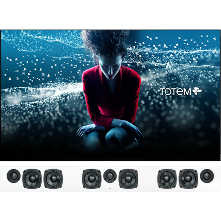 Totem - KIN Force Solution Bar - Three-channel on-wall LCR speaker